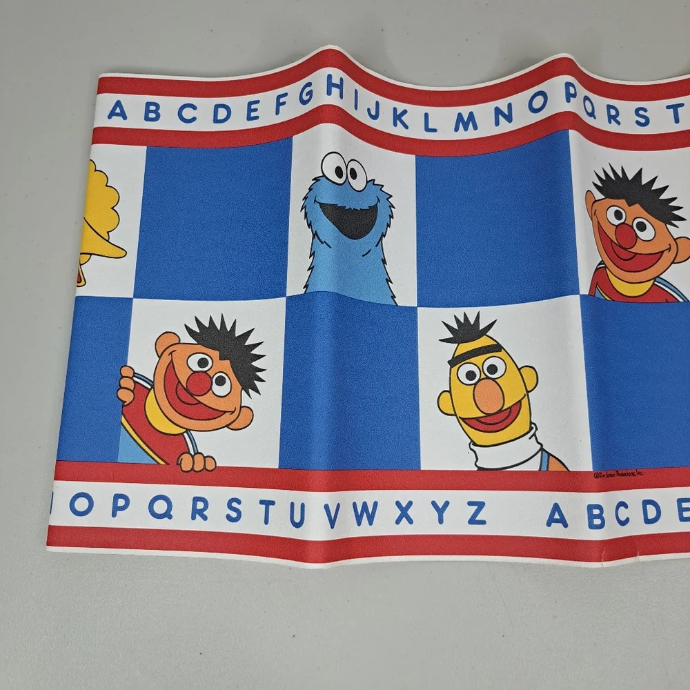 Sesame Street Wallpaper Border Vintage Baby Nursery 5 yd/15 ft Jim Henson Inc